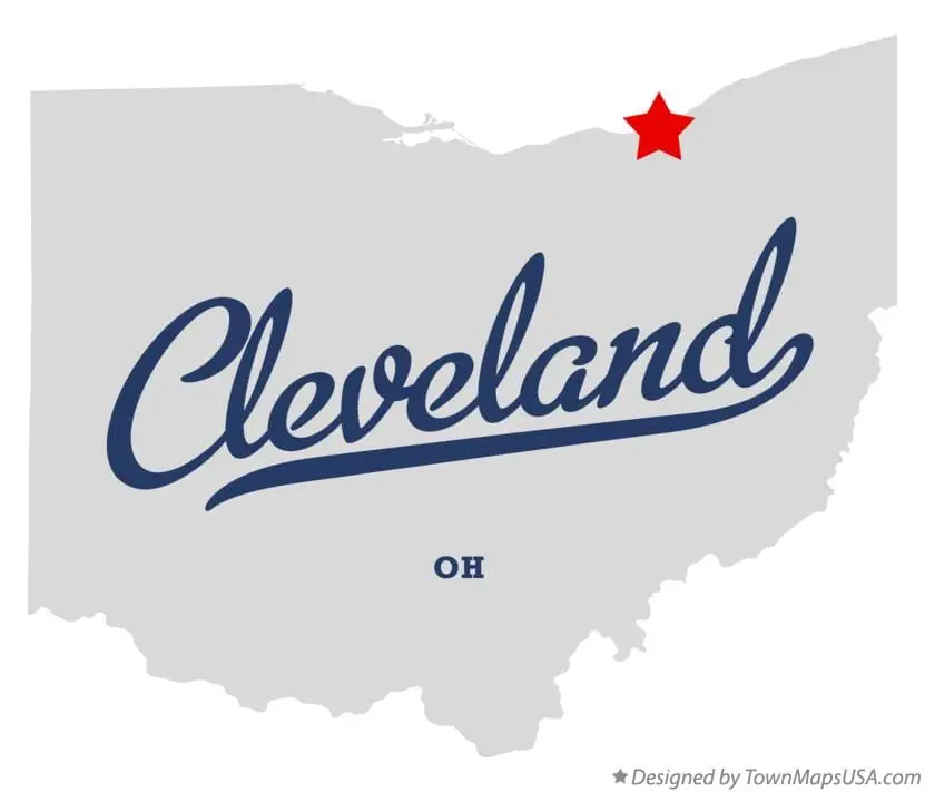 map of cleveland oh
