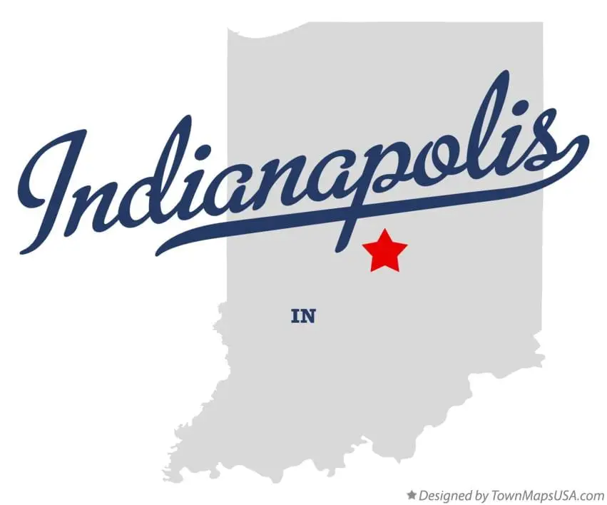 map of indianapolis in
