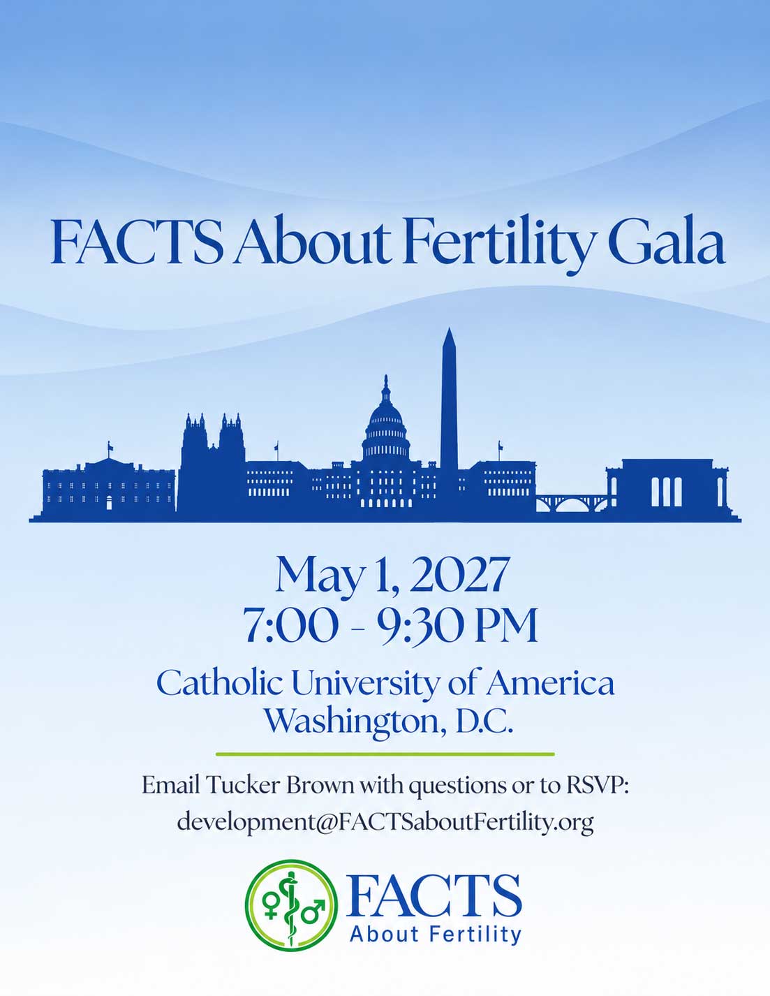 FACTS About Fertility Gala Invitation